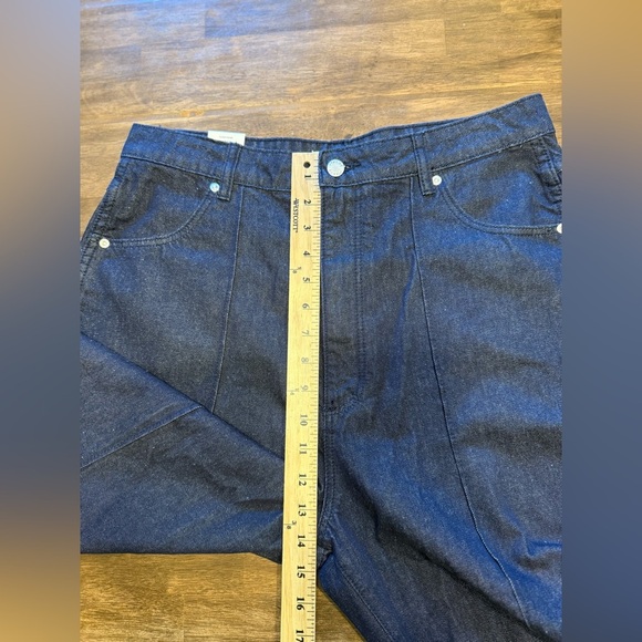 Rolla’s Chambray Studio Flare High Rise Jeans Woman’s SZ 32 Baggy Wide Leg New - Picture 10 of 12